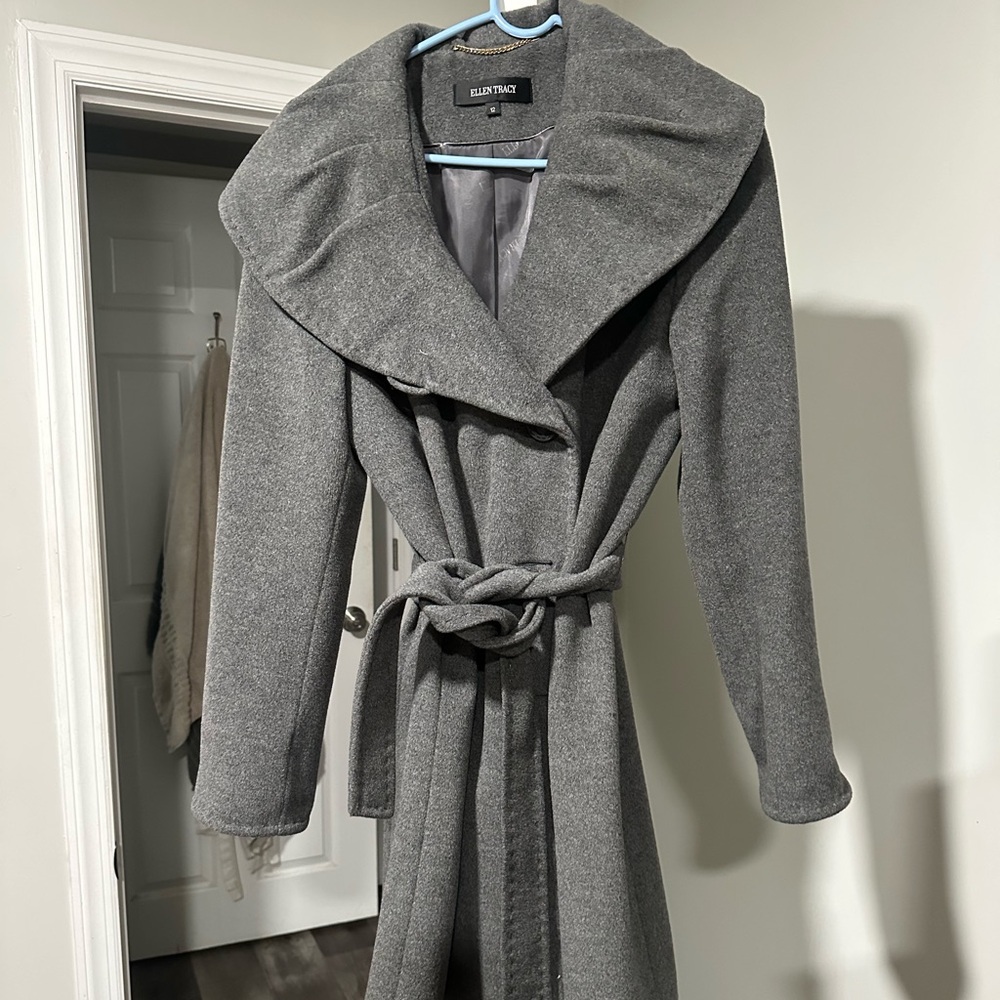 Women’s Ellen Tracy Gray Pea Coat